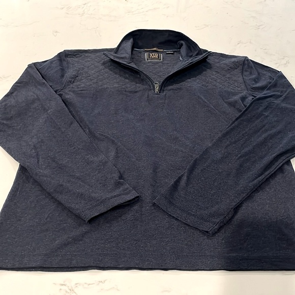 Men’s Large Vintage 1946 half zip navy sweater - Picture 1 of 3